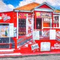 Buy canvas prints of Caribbean Bar Art  by David Pyatt