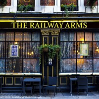 Buy canvas prints of Railway Arms Pub by David Pyatt