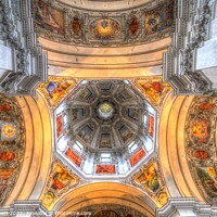 Buy canvas prints of Salzburg Cathedral Dome  by David Pyatt