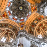 Buy canvas prints of Salzburg Cathedral Dome             by David Pyatt