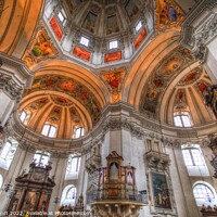 Buy canvas prints of Salzburg Cathedral Austria  by David Pyatt