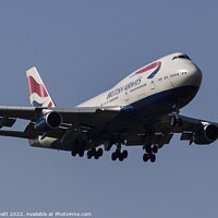 Buy canvas prints of British Airways Boeing 747     by David Pyatt