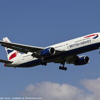 Buy canvas prints of British Airways Boeing 767-336  by David Pyatt