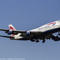 Buy canvas prints of British Airways Boeing 747       by David Pyatt