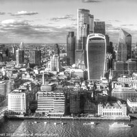 Buy canvas prints of City Of London River Thames  by David Pyatt