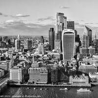 Buy canvas prints of City Of London Monochrome  by David Pyatt