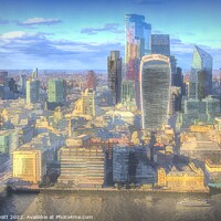 Buy canvas prints of City Of london Cartoon Style by David Pyatt