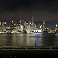 Buy canvas prints of Manhattan Nights  by David Pyatt