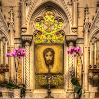 Buy canvas prints of Altar Of The Holy Face by David Pyatt