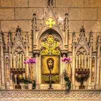 Buy canvas prints of Altar Of The Holy Face St Patrick's Cathedral NY  by David Pyatt