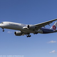 Buy canvas prints of China Airlines Airbus A350-941 by David Pyatt
