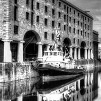 Buy canvas prints of Brocklebank Tug Boat Liverpool  by David Pyatt