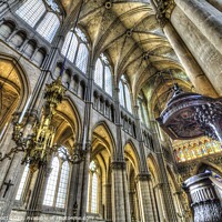 Buy canvas prints of Notre Dame Cathedral Reims  by David Pyatt