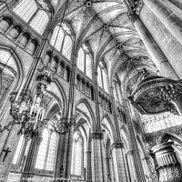 Buy canvas prints of Reims Notre Dame Cathedral by David Pyatt
