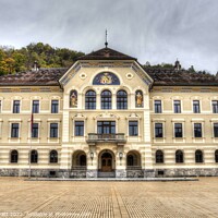 Buy canvas prints of Government House Of Liechtenstein  by David Pyatt