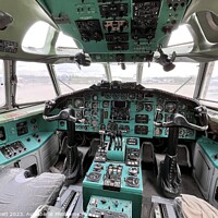 Buy canvas prints of Tupolev TU-154 Cockpit      by David Pyatt