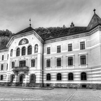 Buy canvas prints of  Liechtenstein Government House  by David Pyatt