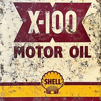 Buy canvas prints of Shell Motor Oil Vintage  by David Pyatt