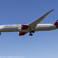 Buy canvas prints of Virgin Atlantic Boeing 787     by David Pyatt