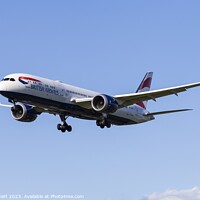 Buy canvas prints of British Airways Boeing 787-9    by David Pyatt
