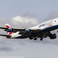 Buy canvas prints of  British Airways Boeing 747-436    by David Pyatt