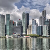 Buy canvas prints of Singapore Business District  by David Pyatt