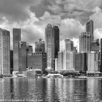 Buy canvas prints of  Business District Singapore by David Pyatt