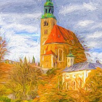 Buy canvas prints of Maria Himmelfahrt Cathedral Art by David Pyatt