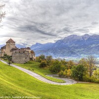 Buy canvas prints of Vaduz Liechtenstein Castle by David Pyatt
