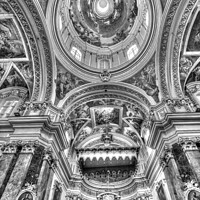 Buy canvas prints of St Paul's Cathedral Mdina  by David Pyatt