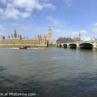 Buy canvas prints of Houses of Parliament Panorama by David Pyatt