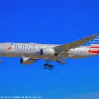 Buy canvas prints of American Airlines Boeing 777-223 Art  by David Pyatt