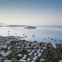Buy canvas prints of Bodrum Coastal View Panorama by David Pyatt