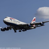 Buy canvas prints of British Airways Boeing 747-436     by David Pyatt