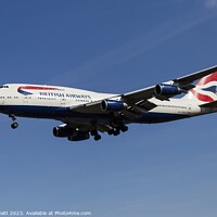 Buy canvas prints of British Airways Boeing 747-436         by David Pyatt