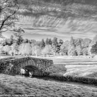 Buy canvas prints of Stone Bridge Dartmoor Infrared by David Pyatt