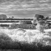 Buy canvas prints of Dartmoor Hill Top Farm Infrared by David Pyatt