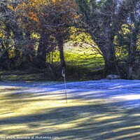 Buy canvas prints of Frosty Morning Golf by David Pyatt