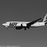Buy canvas prints of Lot Polish Airlines Boeing 737-8           by David Pyatt