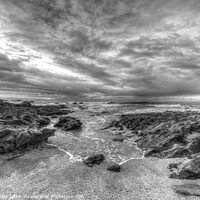 Buy canvas prints of Cornwall Beach Breaking Waves by David Pyatt
