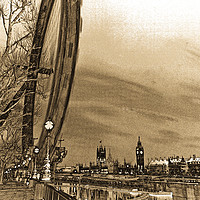Buy canvas prints of London Eye and Westminster Art by David Pyatt
