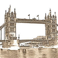 Buy canvas prints of Tower Bridge London by David Pyatt