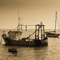 Buy canvas prints of Fishing Boats Essex by David Pyatt