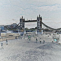 Buy canvas prints of London Southbank art by David Pyatt