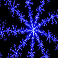 Buy canvas prints of Blue snow crystal by David Pyatt
