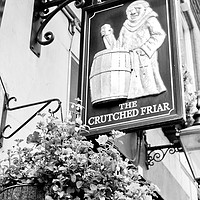 Buy canvas prints of The Crutched Friar pub London by David Pyatt