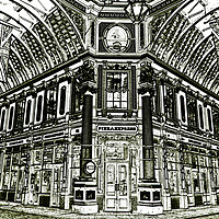 Buy canvas prints of Leadenhall Market London by David Pyatt