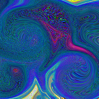 Buy canvas prints of Color Swirl Abstract by David Pyatt