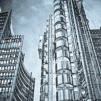 Buy canvas prints of Lloyd's Building London by David Pyatt
