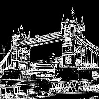 Buy canvas prints of Tower Bridge art by David Pyatt